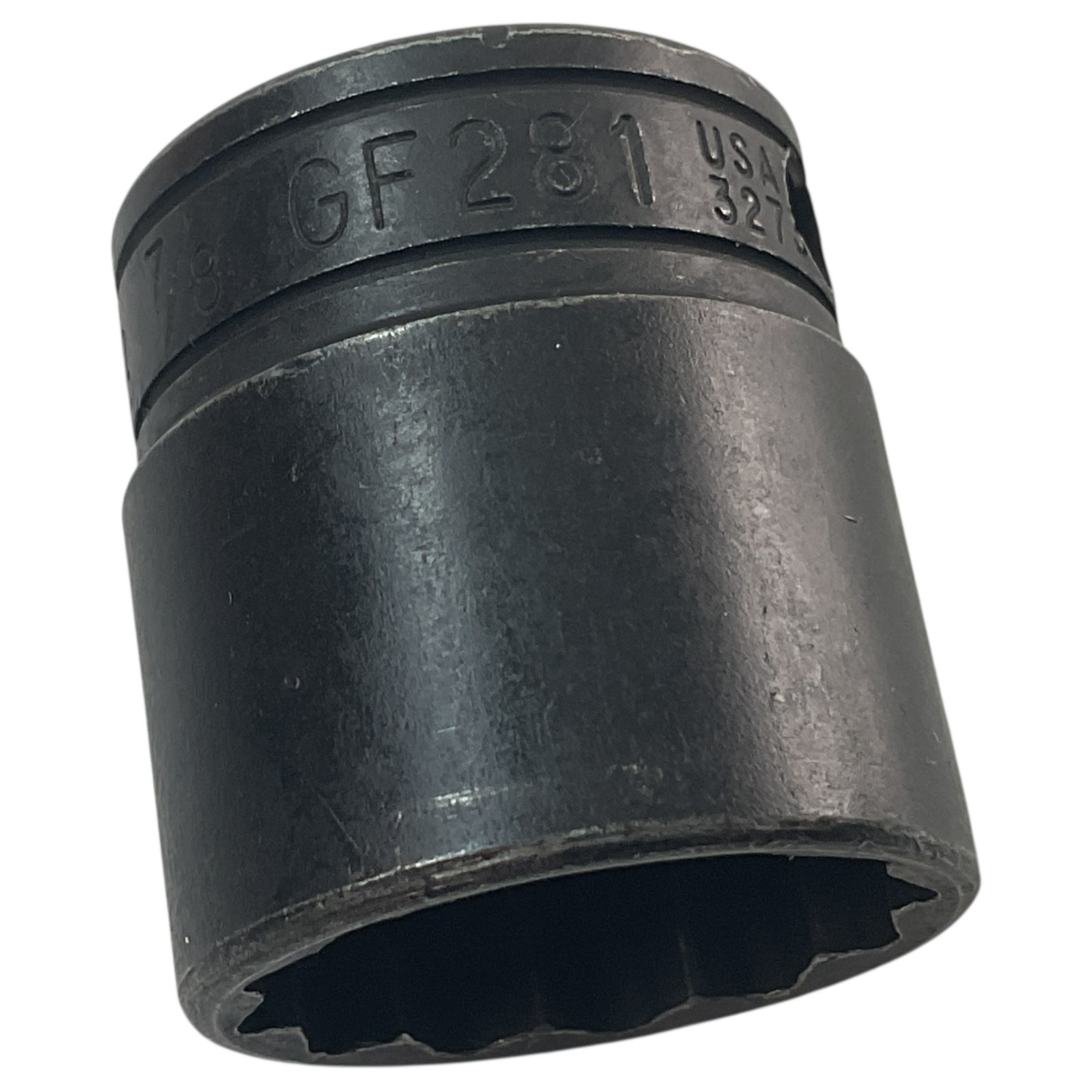 Snap-On Shallow Socket 7/8″ GF281 3/8″ Drive 12 Pt SAE As Pictured Mechanic Tool