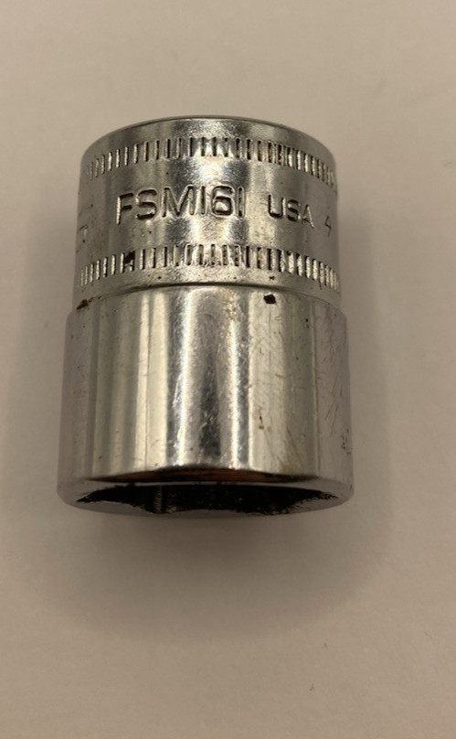 Used Snap On Snap-On Tools USA 3/8″ Drive 16mm 6-point Shallow Socket – FSM161