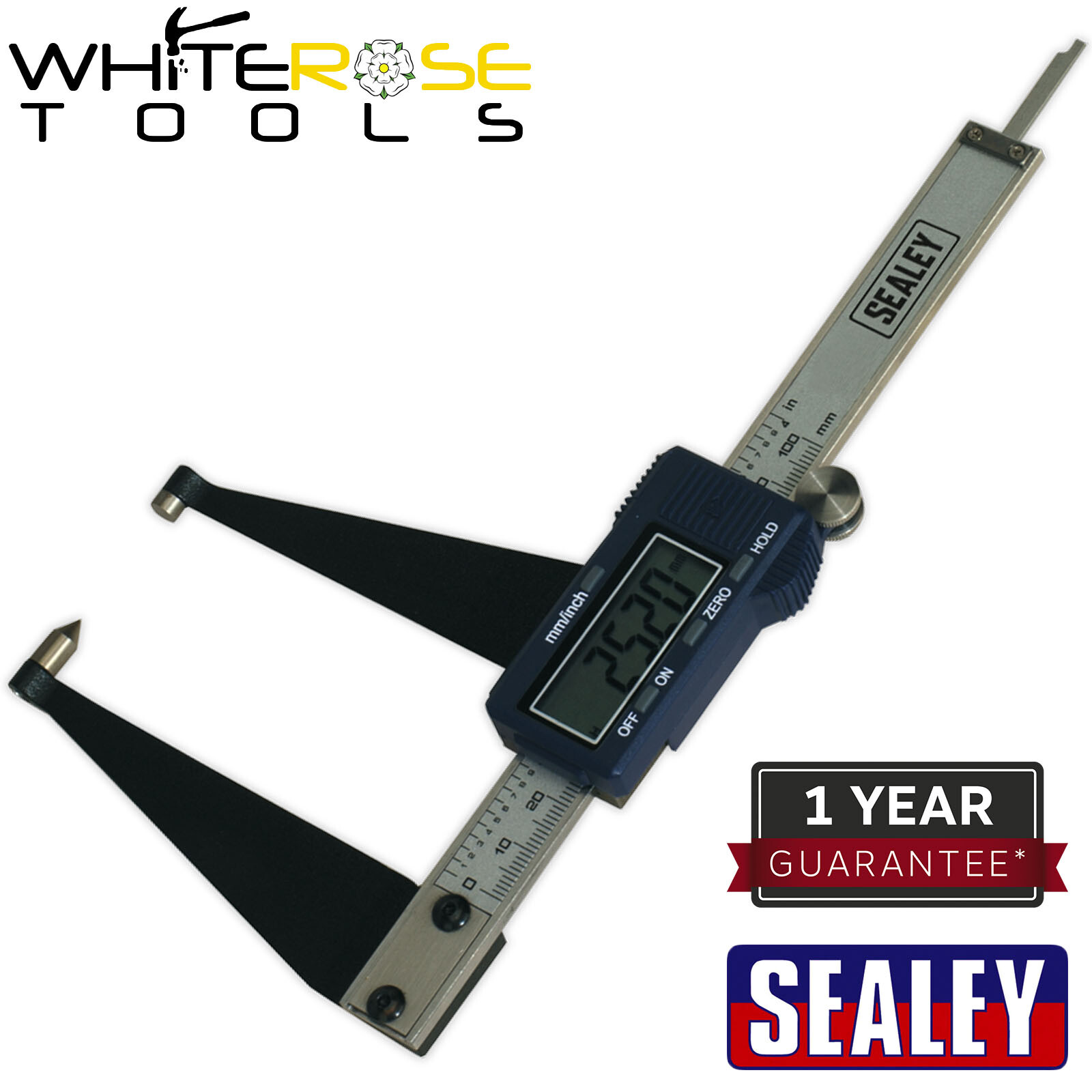 Sealey Digital Brake Disc Caliper 100mm(4″) Measuring Vehicle Service Garage