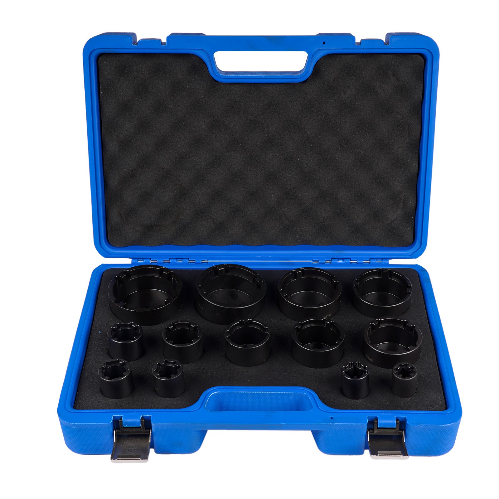 13x Spindle Locknut Sockets Nut Socket Set for KM Slot Nuts 4 Teeth Outer w/1/2″