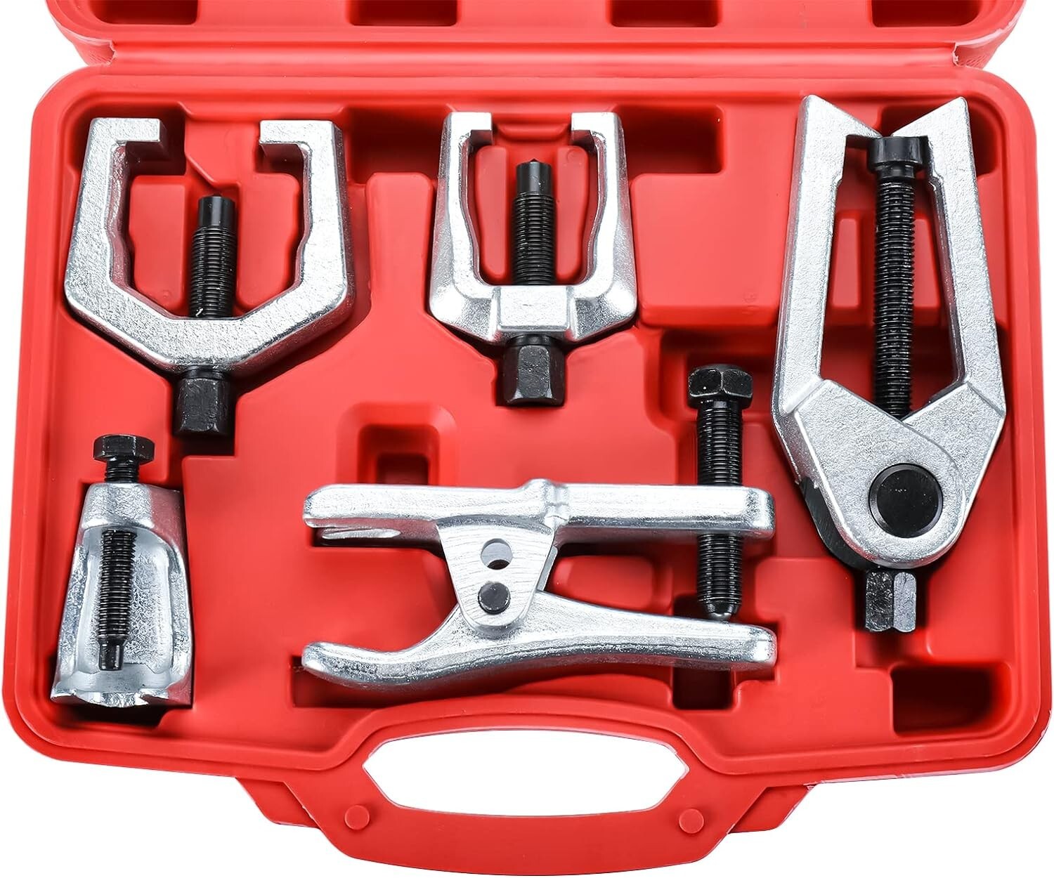 6PCS Front End Service Kit Pitman Arm Puller Ball Joint Tie Rod Removal Tool Set