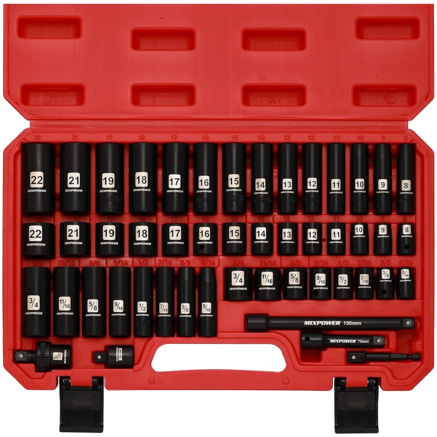 49 Piece Standard SAE/Metric Socket Set