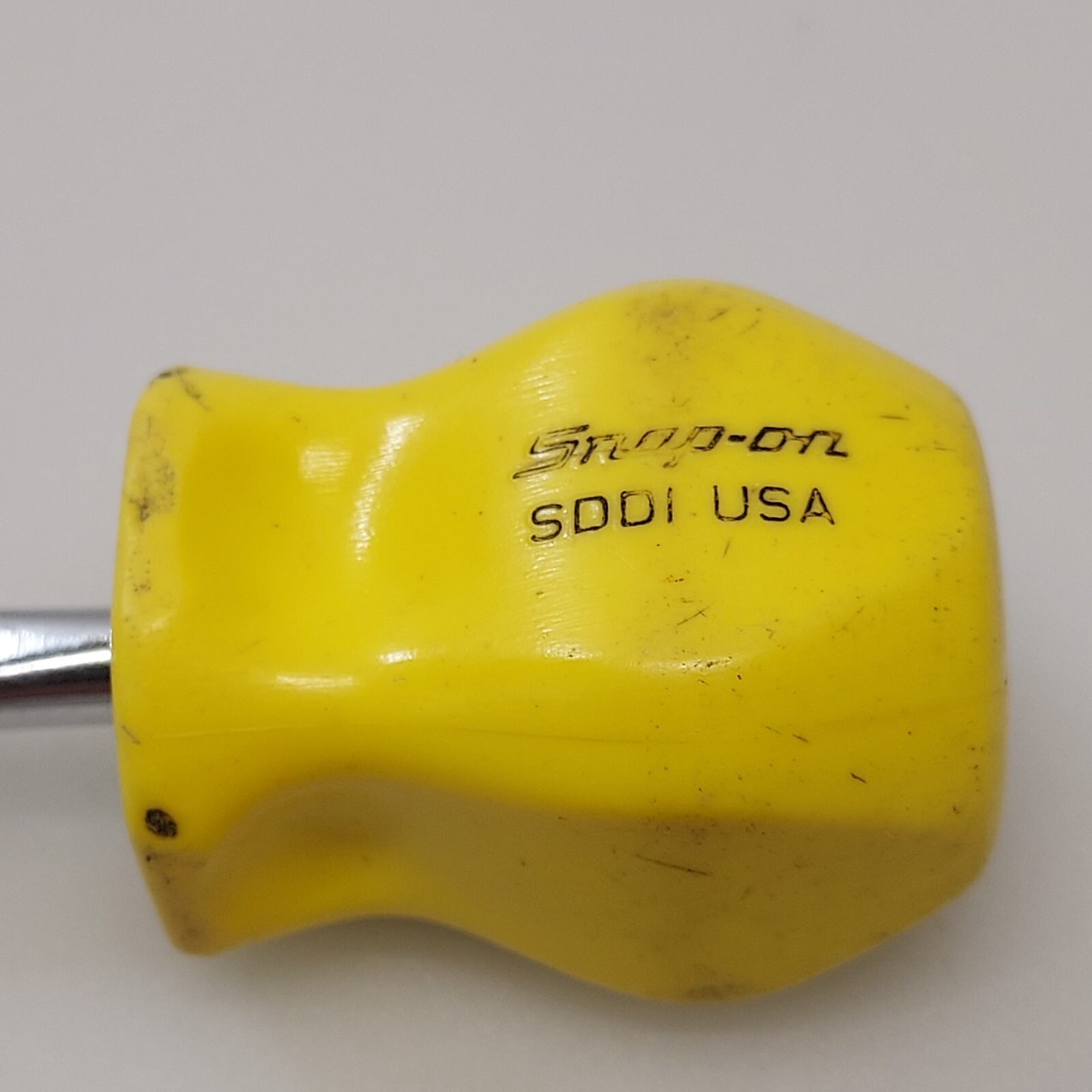 SNAP-ON TOOLS STUBBY SCREWDRIVERS YELLOW SDD1 FLAT TIP AND SDDP2 #2 PHILIPS OEM