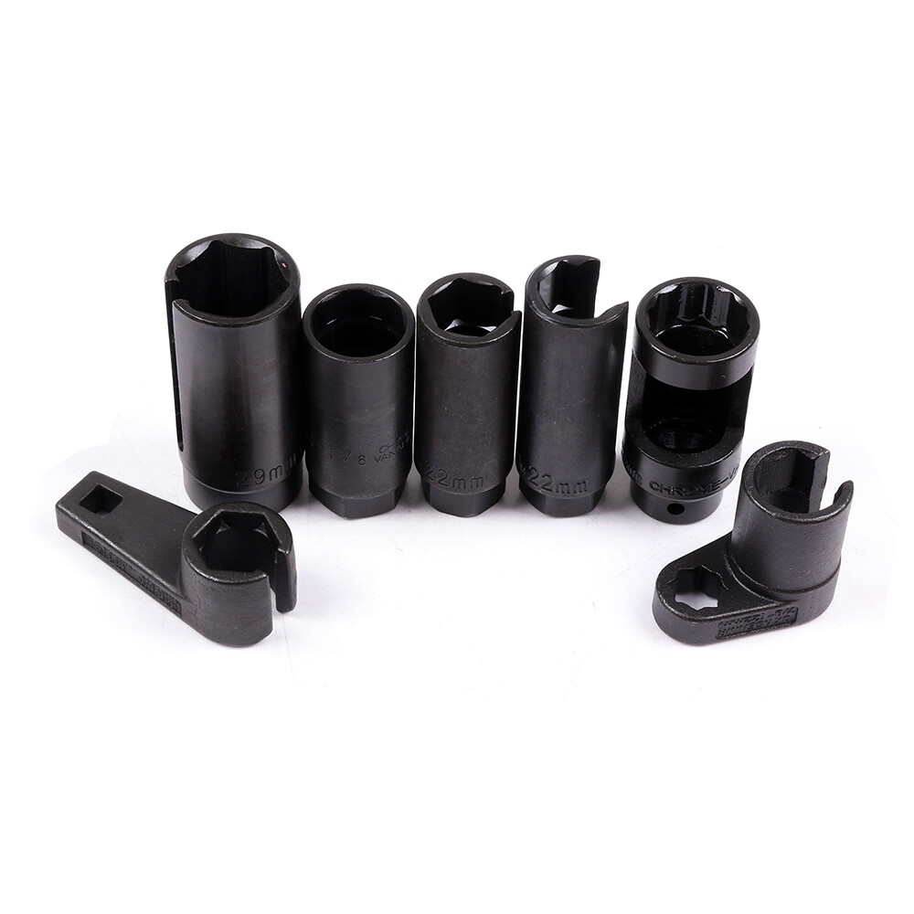 7PIECE DRIVE OXGEN SOCKET SET OXYGEN SENSOR SOCKETS REMOVING TOOL KIT US