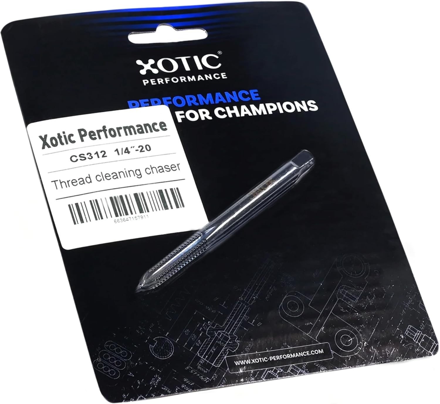 Automotive Thread Cleaning Chaser Tool 1/4˝-20 Clean & Restore Threaded Parts