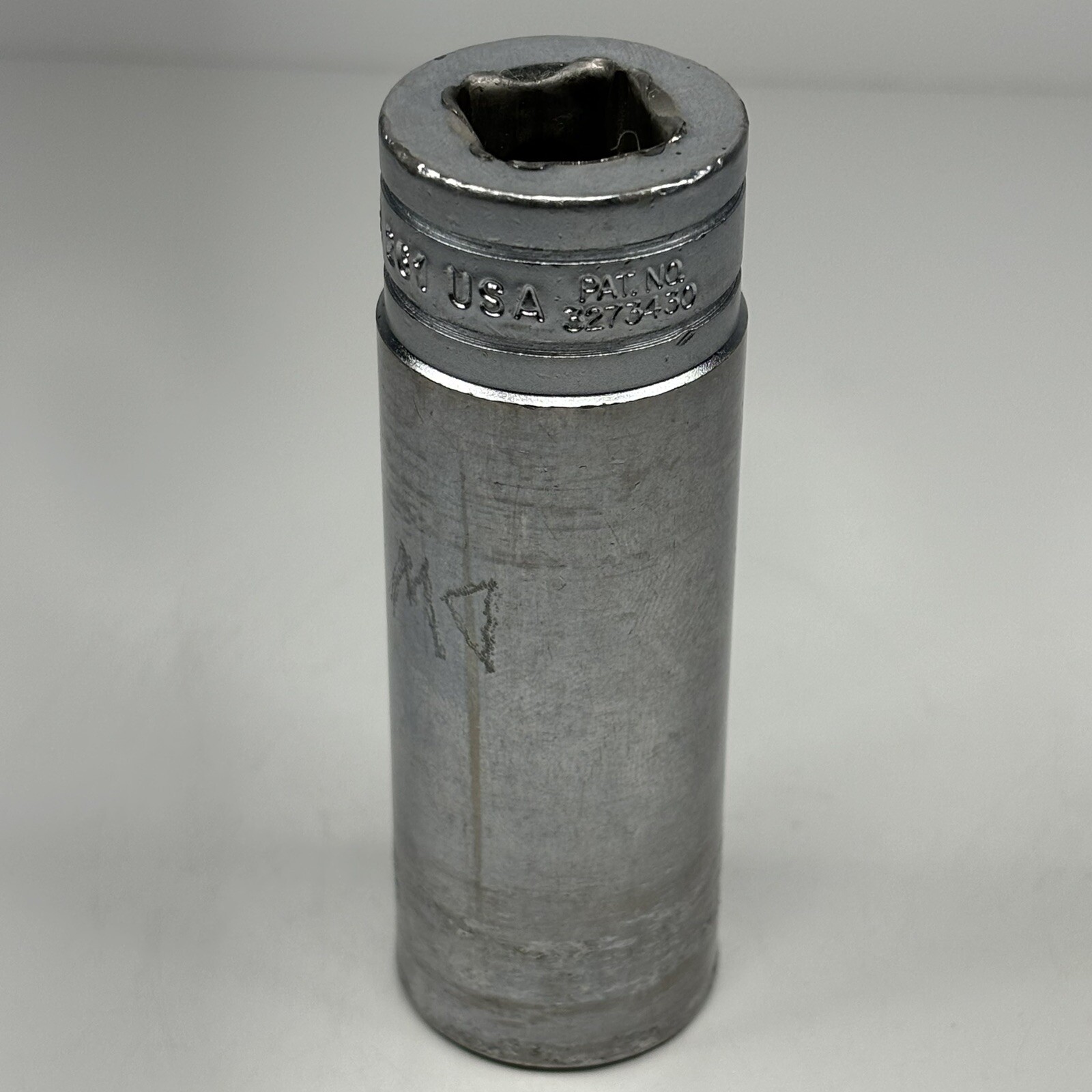 Snap On Tools S261 1/2 Dr 12Pt SAE 13/16 Flank Dr Chrome Deep Socket USA VTG