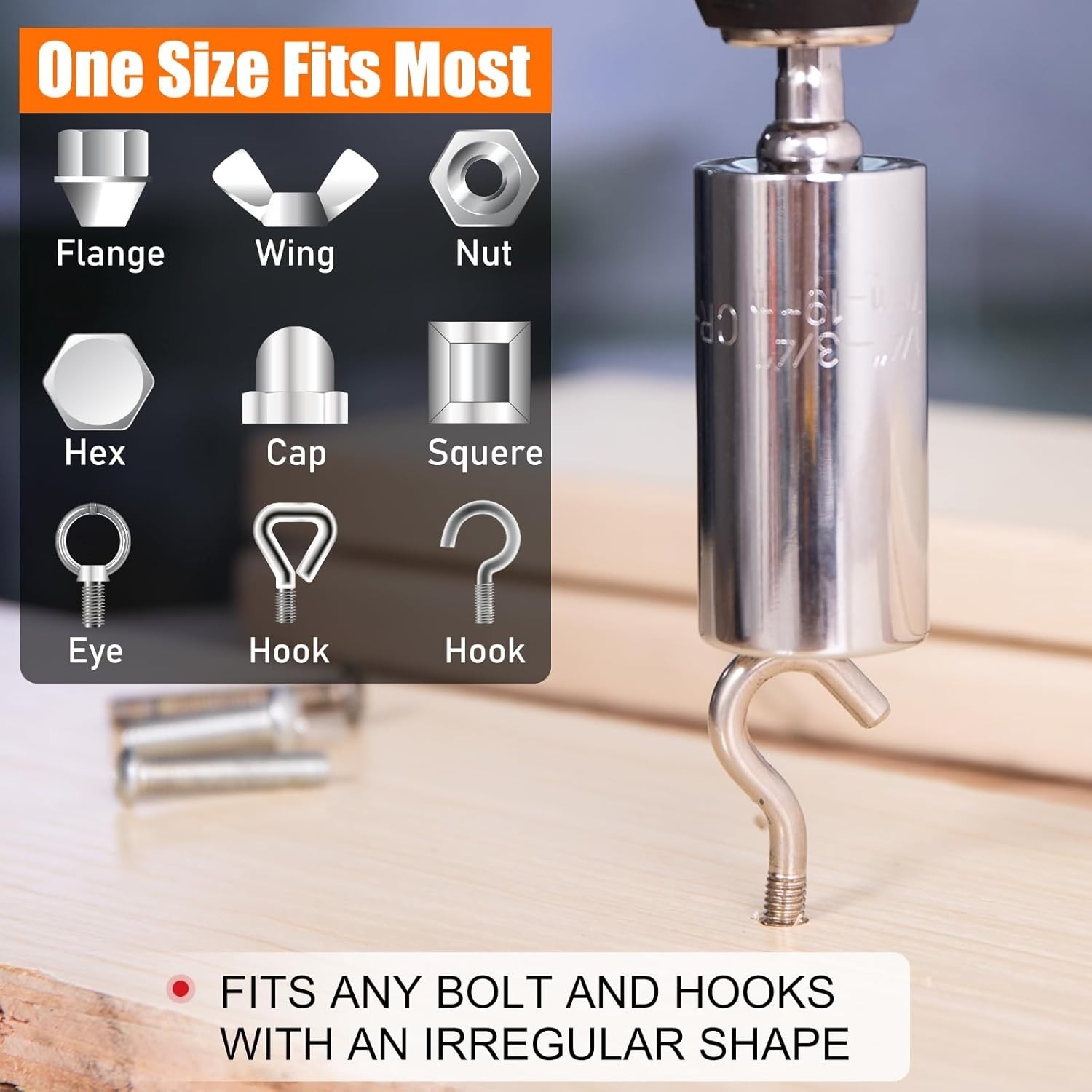 Universal Socket Set, 11-32mm, 7-19mm, 3/8″ 1/2″ Adapters, Polished