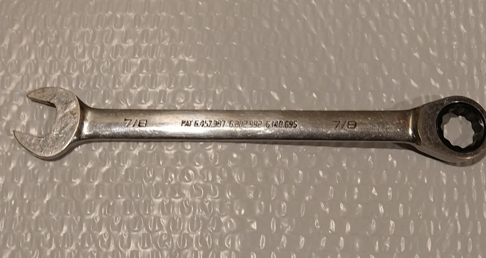 BLACKHAWK TOOLS BW-1428, 7/8″ RATCHETING/OPEN-END COMBO WRENCH, 11.3″ LONG.