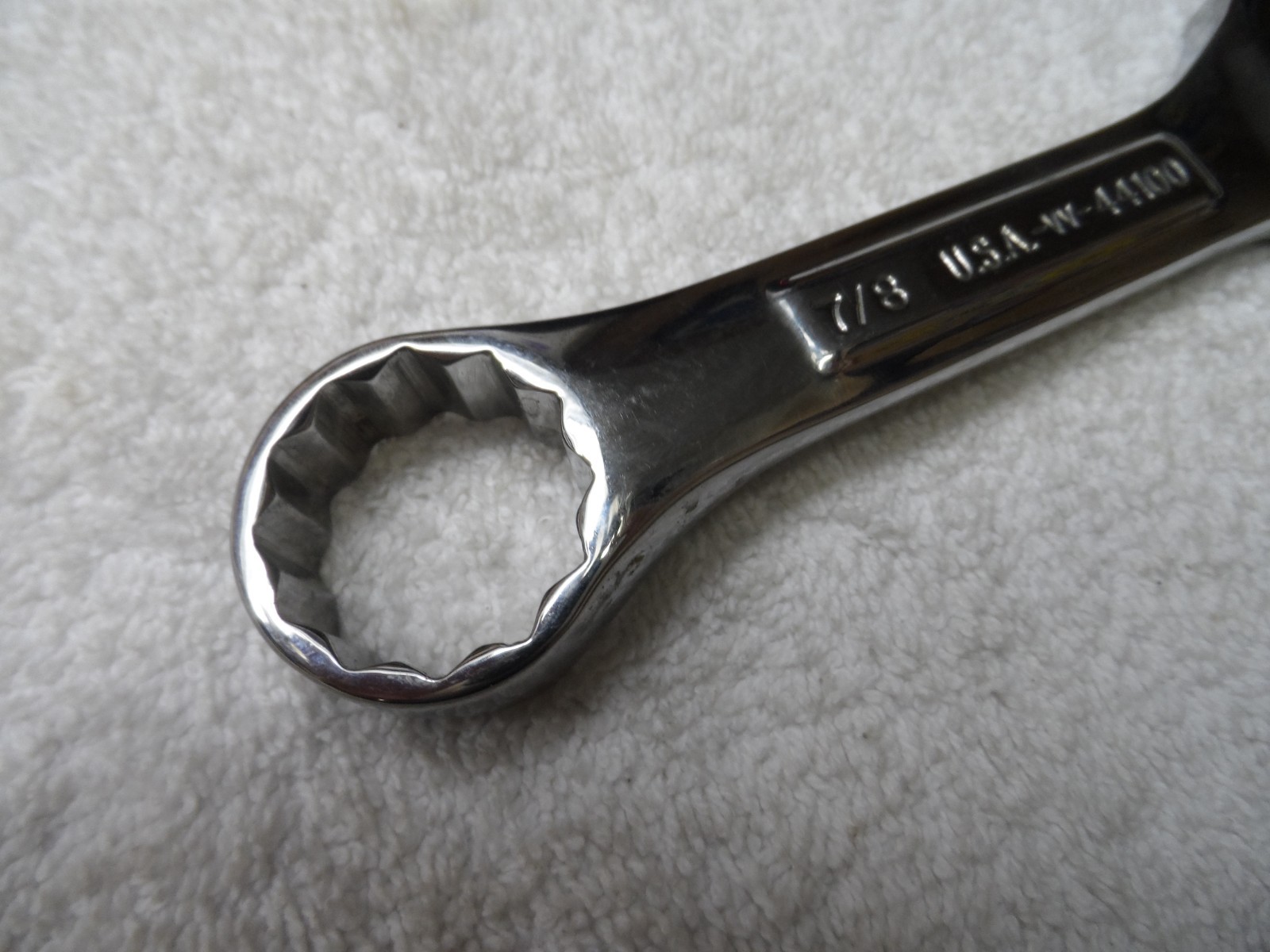 Craftsman Professional Standard SAE Polish Stubby Wrench USA 7/8″ PN 44100 (pic)