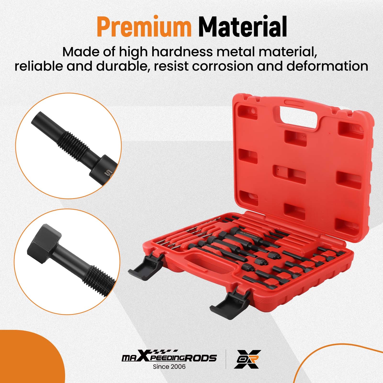 Glow Plug Electrodes Remover Extractor Remover Tapper Tool Kit M8&M10 Threads