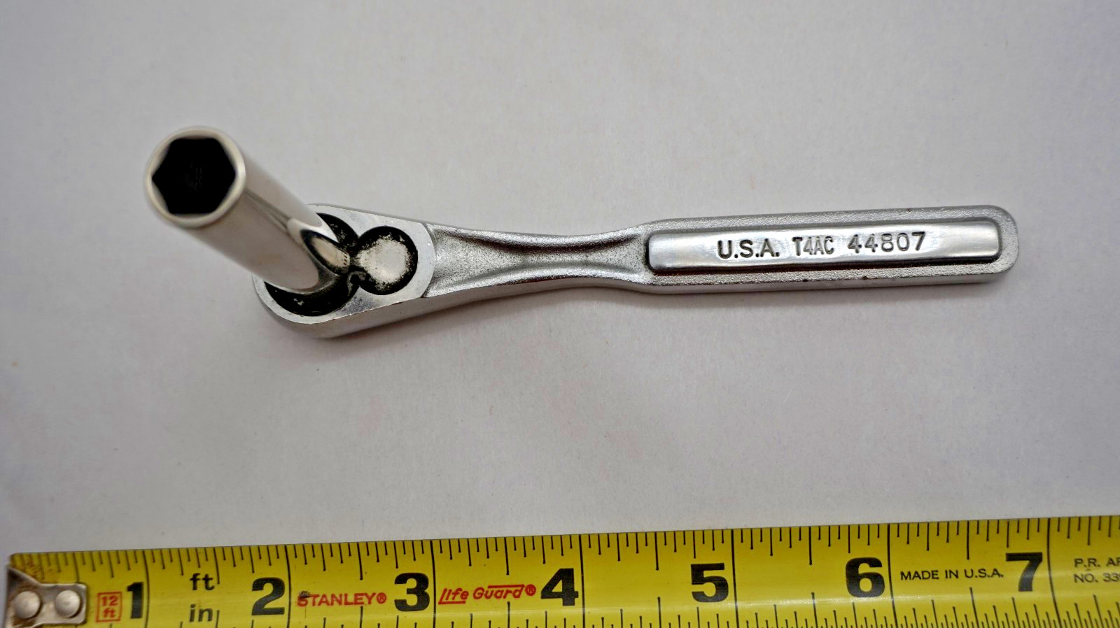 Craftsman 5.25″ Long 1/4″ Drive Quick Release Ratchet T4AC-44807 USA Bonus 10MM