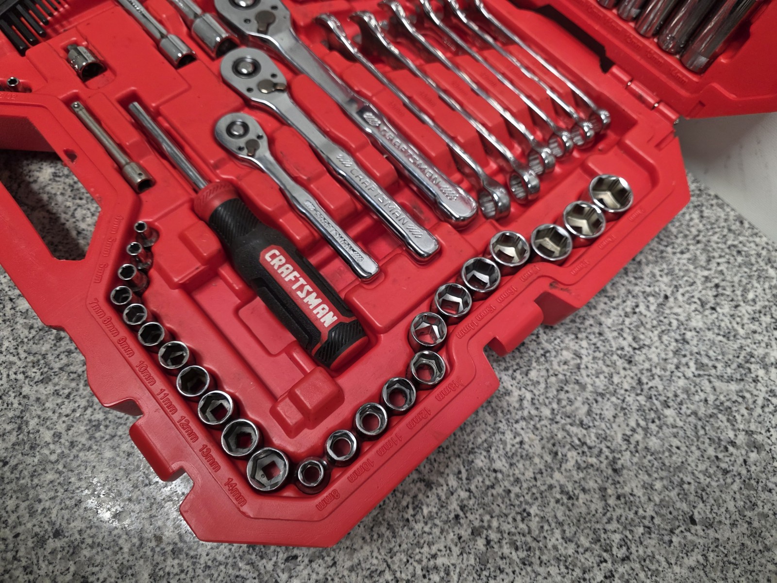 Craftsman Tools CMMT12125, Mechanics Tool Set SAE & Metric **READ**