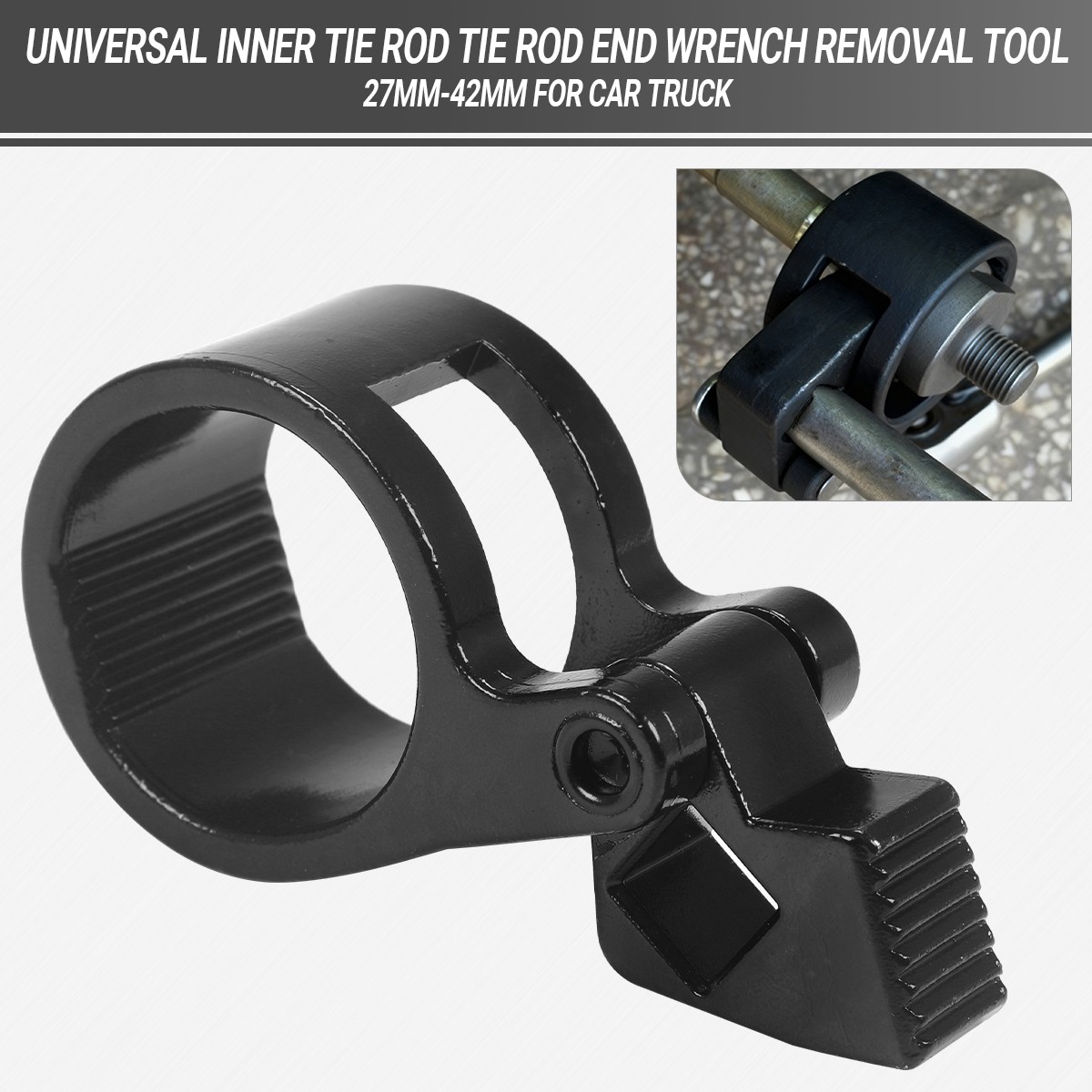 Universal Inner Tie Rod Wrench 27-42mm End Remover Steering Rod Rack Pinion Tool