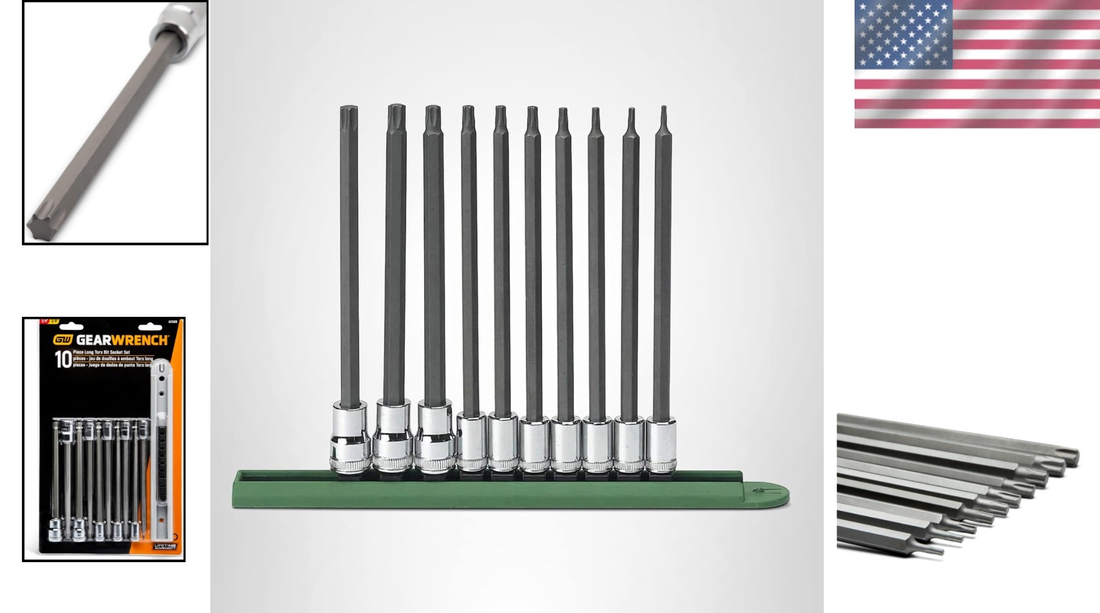 S2 Steel Long Torx Bit Socket Set – 10 Pieces for Superior Strength & Access