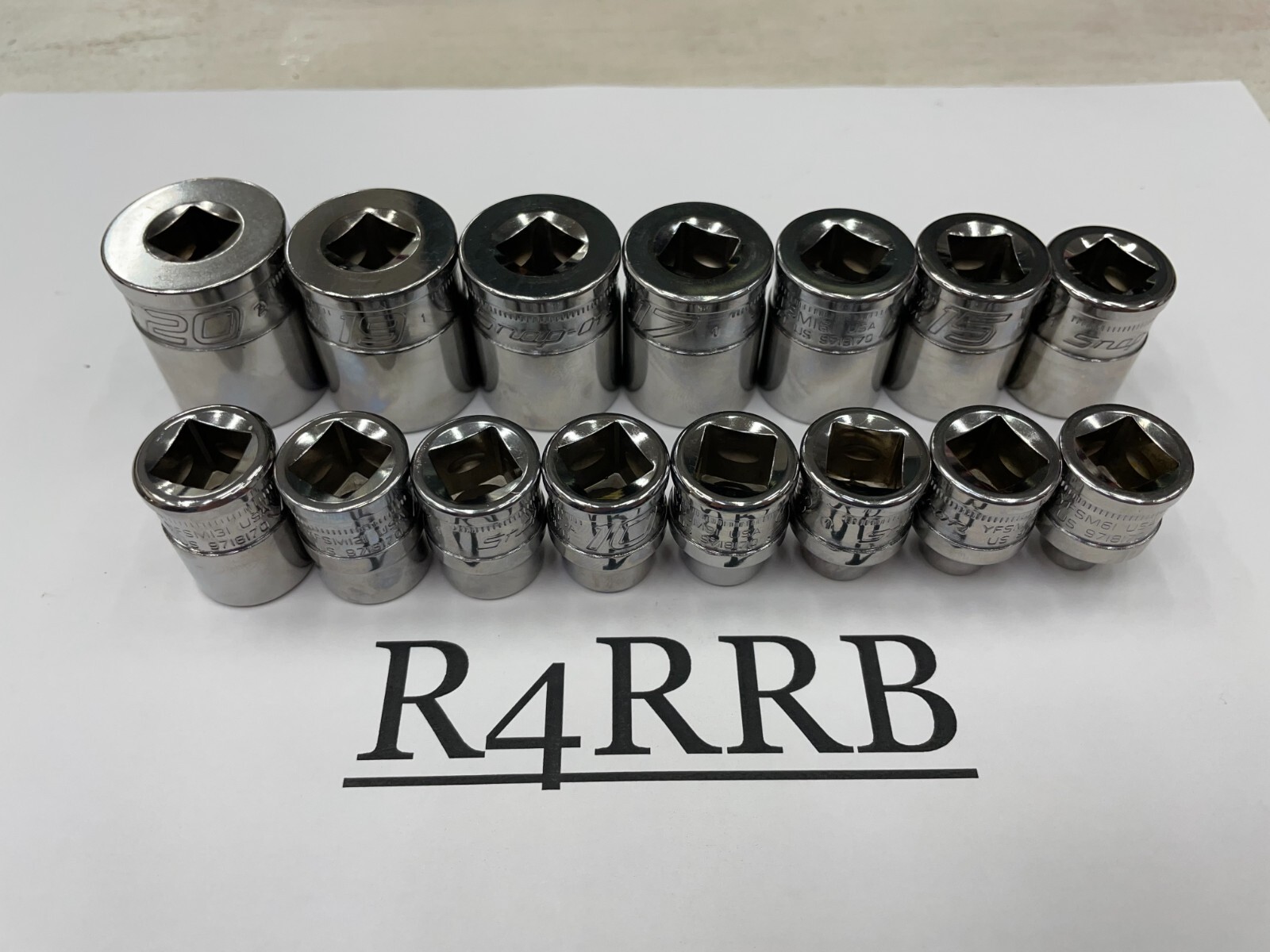 Snap-on Tools USA NEW 15pc 3/8″ Drive METRIC FDX Shallow Socket Set 215YFSMY
