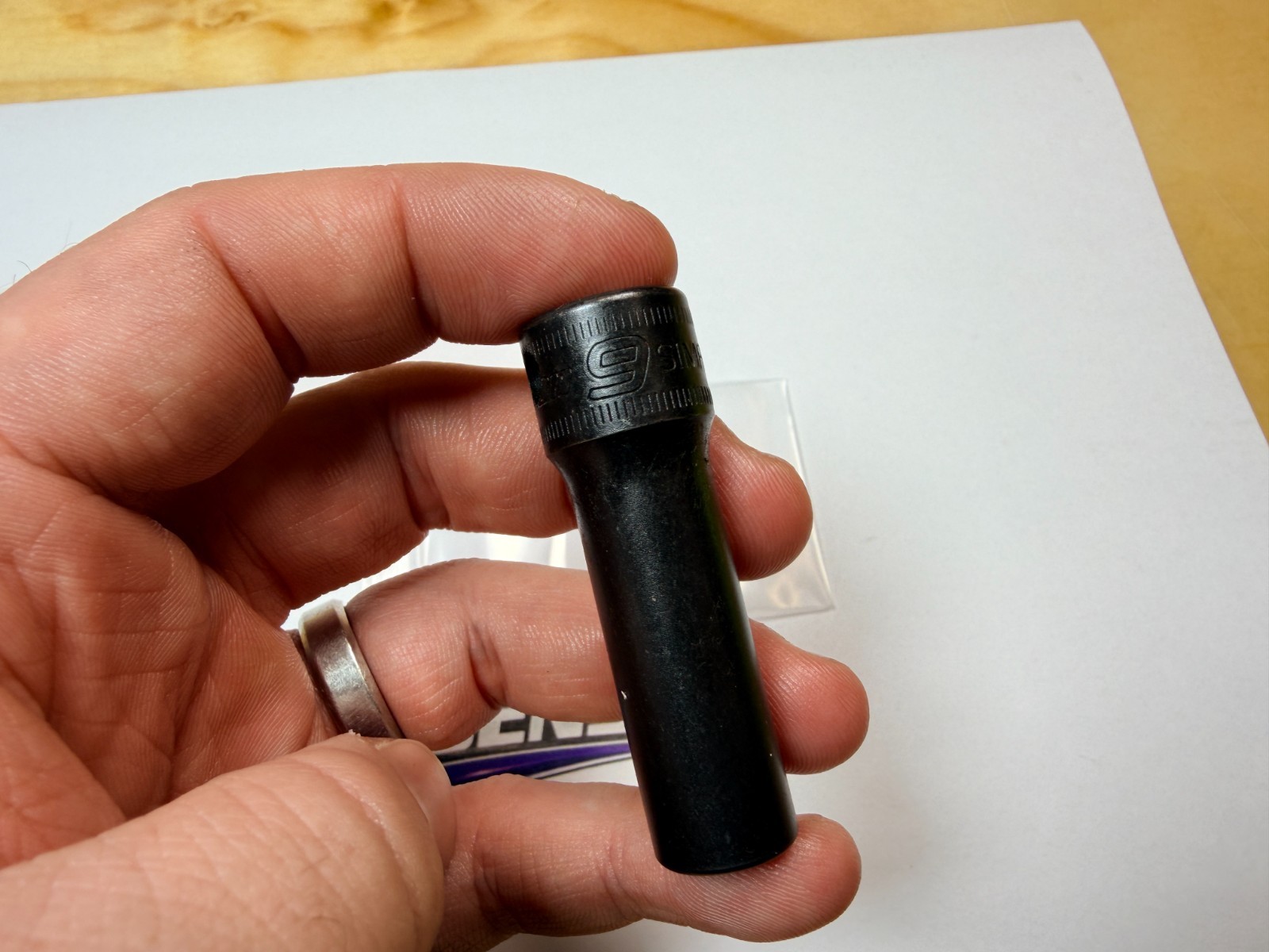 Snap-On Tools USA NEW 3/8″ Drive 9mm Metric 6pt Deep Impact Socket SIMFM9A