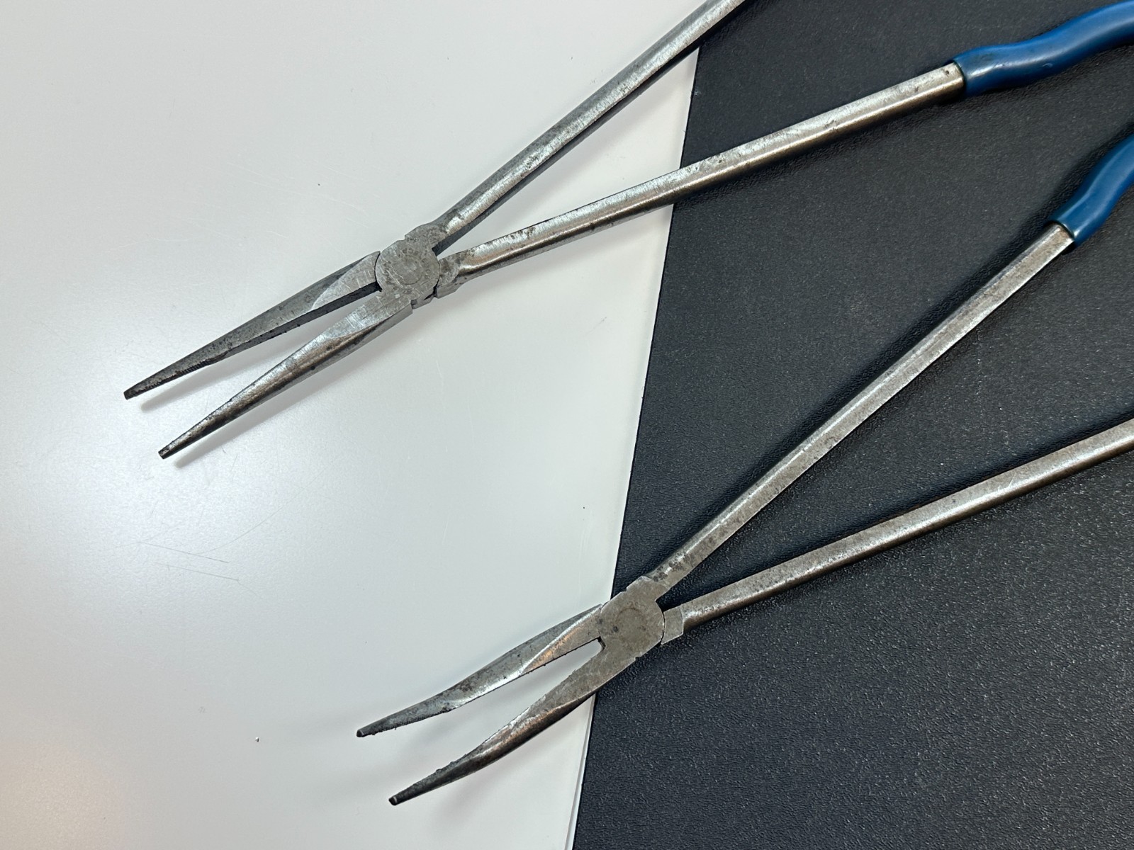Blue Point Tools 2pc Extra Long 16″ Blue Grip Needle Long Nose Pliers Set Lot