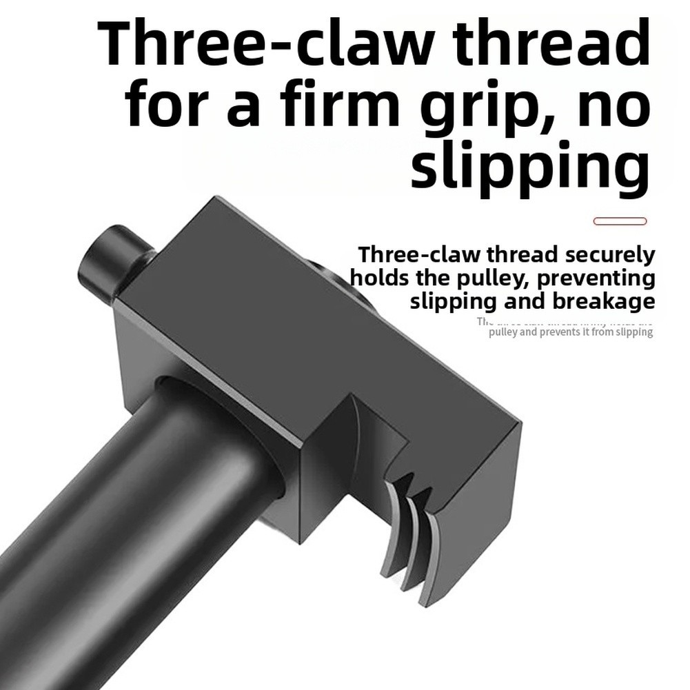 Three Claw Adjustable Pulley Removal Tool Threaded Forged Steel Design