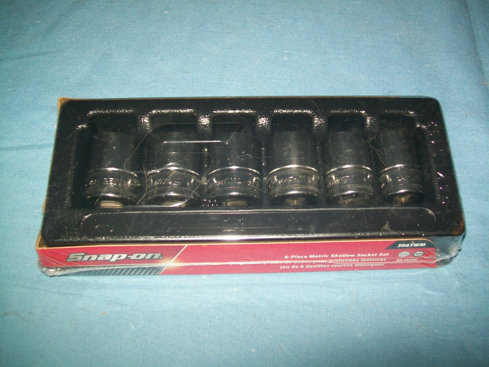 New Snap-on™ 1/2″ drive 20 thru 25 mm 6-point Shallow Socket Set 306TWM Sealed