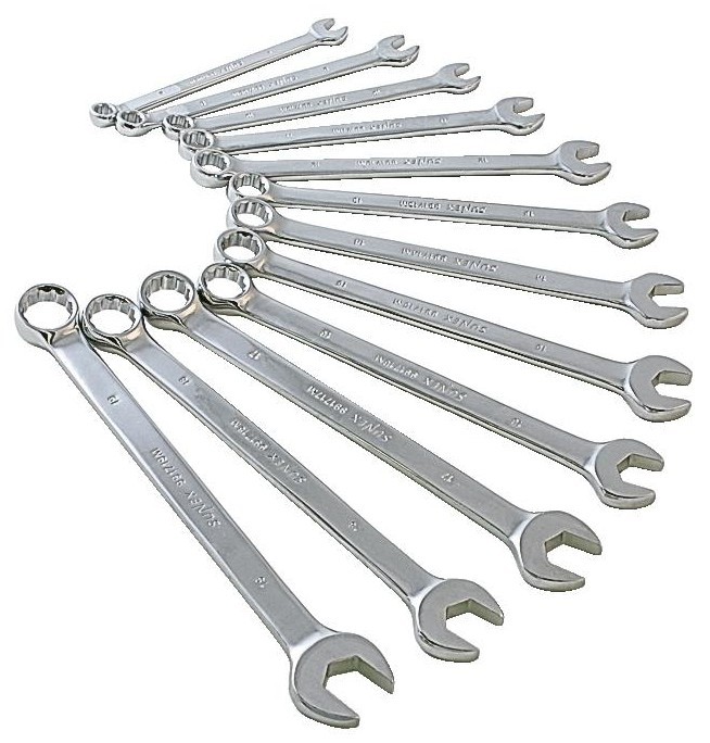 Sunex 9917M 12pc Metric Combination Wrench Set with Lifetime Warranty