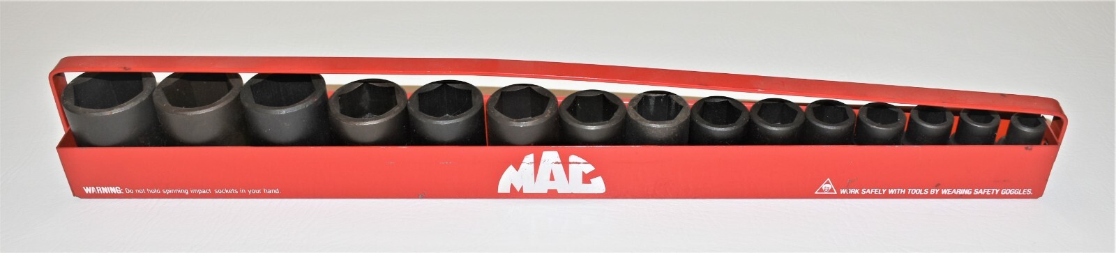 MAC Tool SVP156TR 15pc 1/2″ Dr SAE Standard Impact Socket Set 6Pt 3/8″ to 1-1/4″