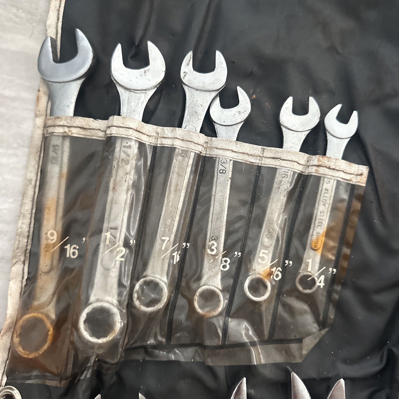 Vintage Taiwan Made By Cobra SAE 17pc Combination Wrench set 1/4”- 1-1/2”