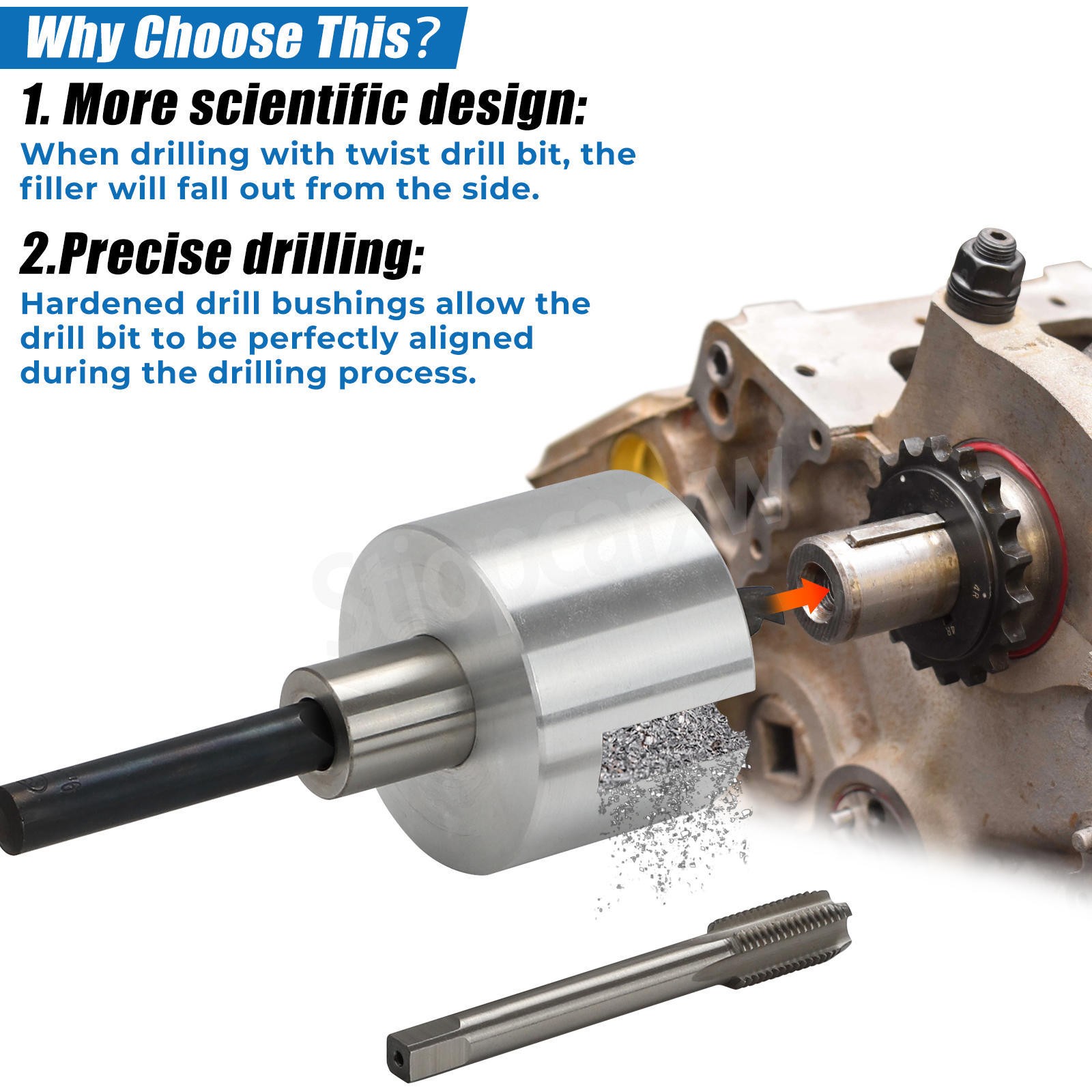 Crankshaft Drilling Fixture Balancer bolt Kit For GMC Chevy 283 327 250 235 261