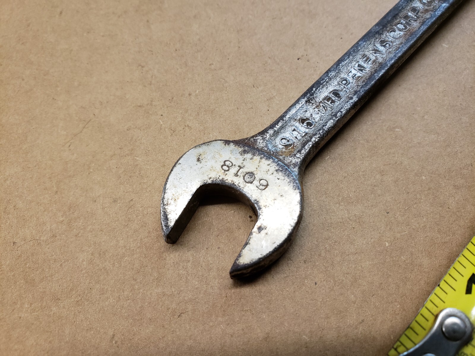 1 Single Vintage Penens Corp Chicago 9/16 Combination Open & Box End Wrench 6018