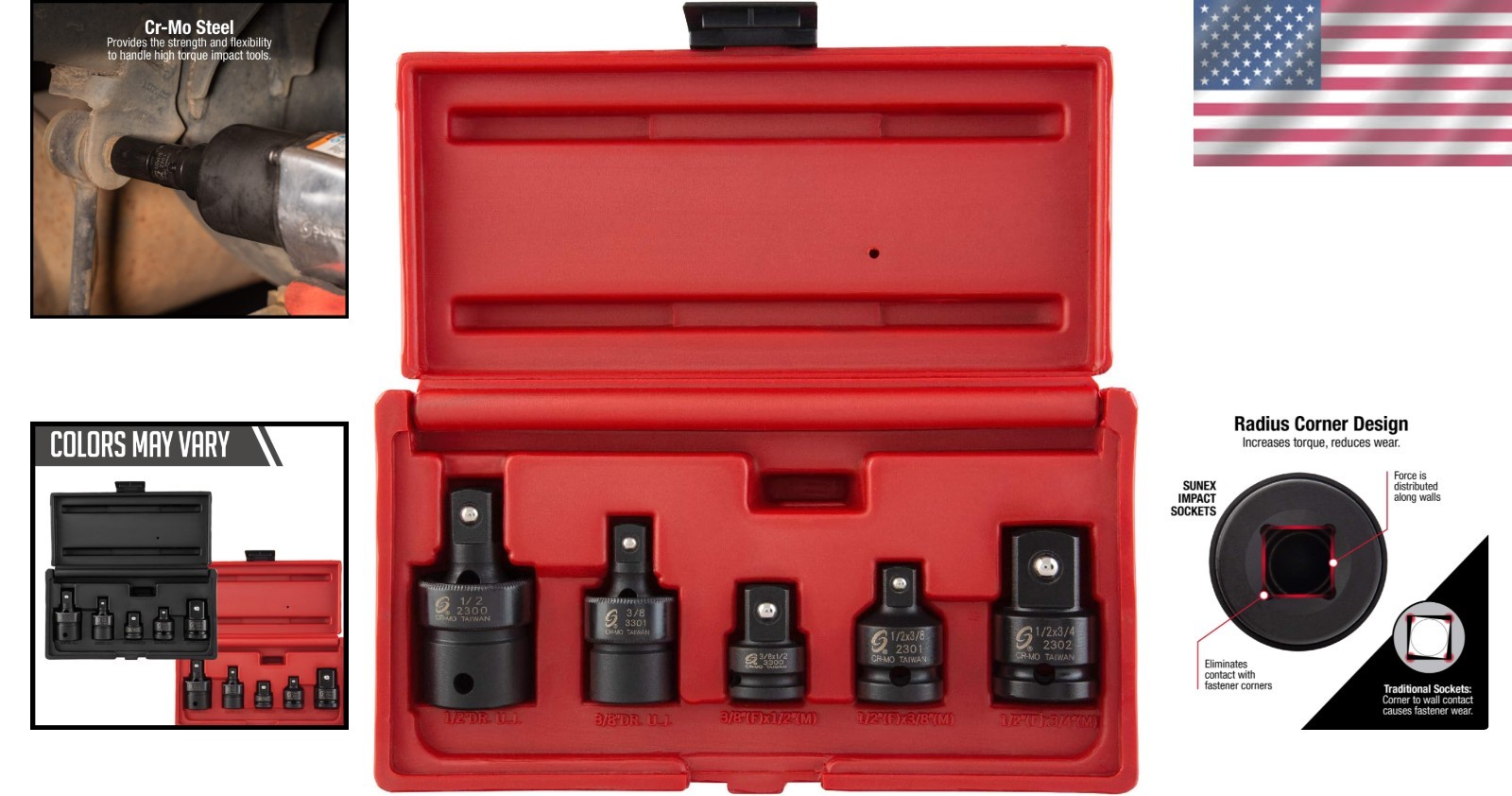Heavy Duty Impact Universal Joint Set