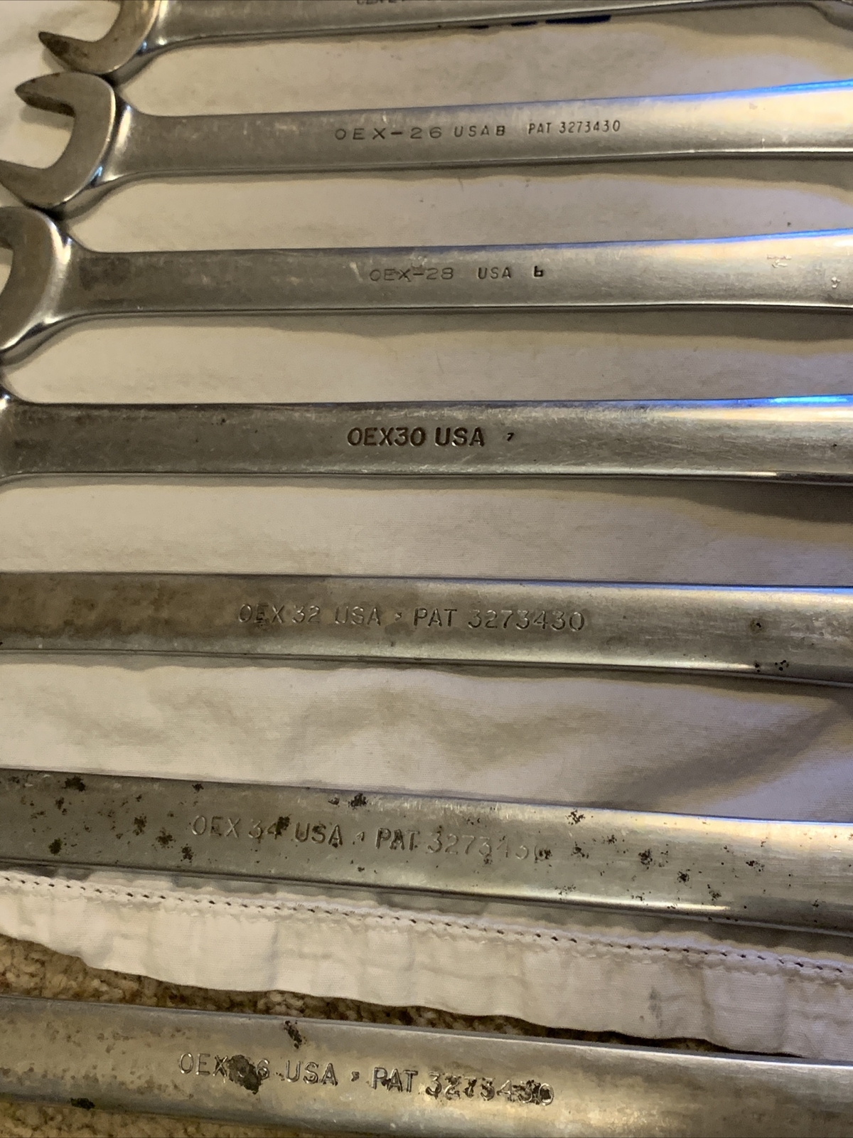 Snap-on Tools 13pc SAE 12pt Combination Wrench Set 3/8″ to 1-1/8″ OEX714KB