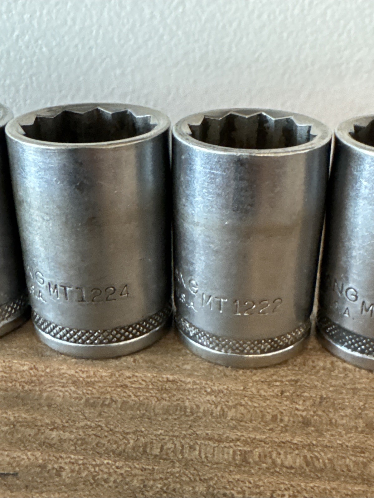 VTG Mustang 1/2” drive sockets SAE (10 pieces) MT1232 – MT 1214 Made In USA