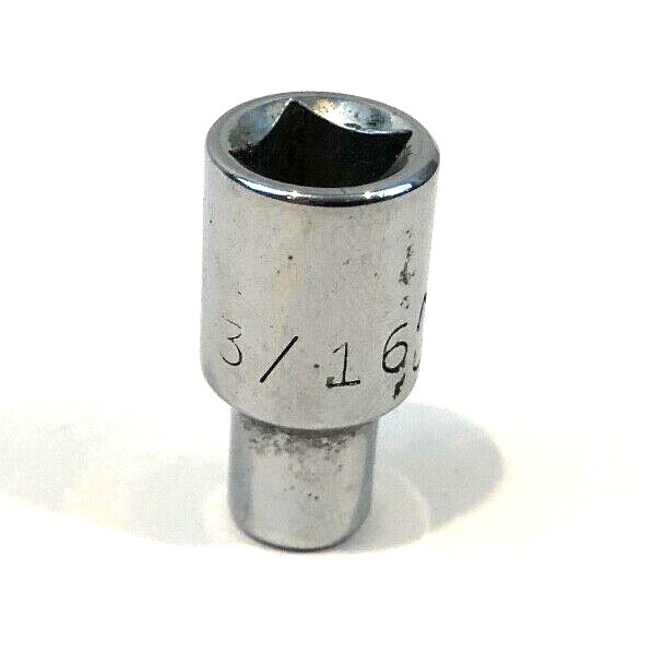 Vintage MAC tools M66 1/4″ Drive 6 Point 3/16 Socket Made in USA