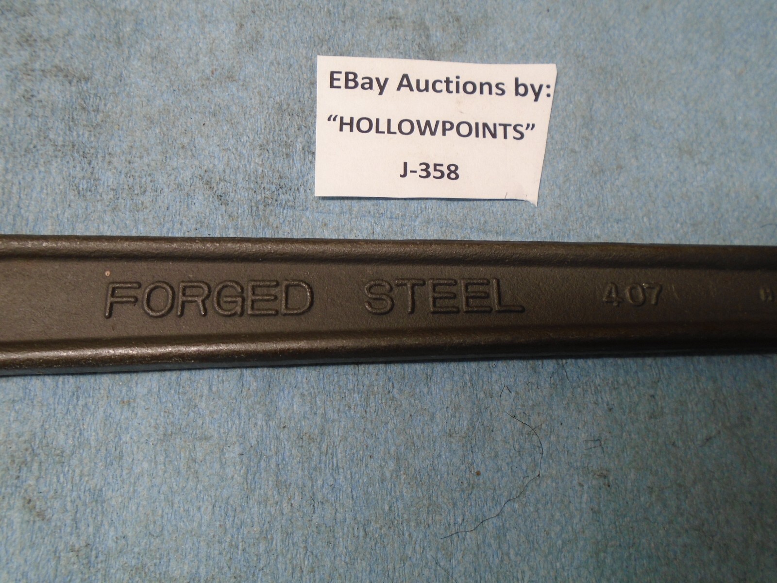 Buffalo No. 407 Machine Single Open End Metric Wrench 30 MM Forged Steel J358