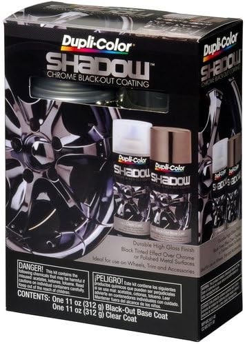 Dupli-Color Shadow Chrome Blackout Coating Kit Spray Paint 11 oz (SHD1000)