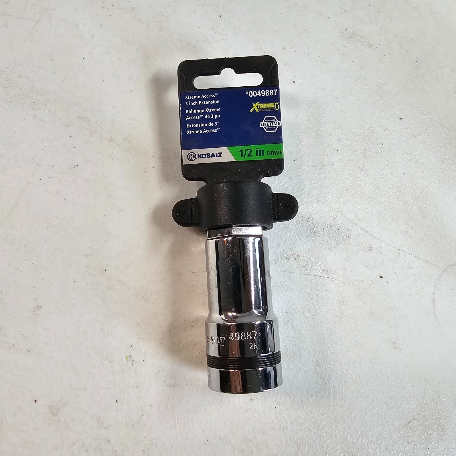 Kobalt 9 Pieces 7 1/2″ Drive Sockets 12-Point Universal SAE Metric 2 Extensions