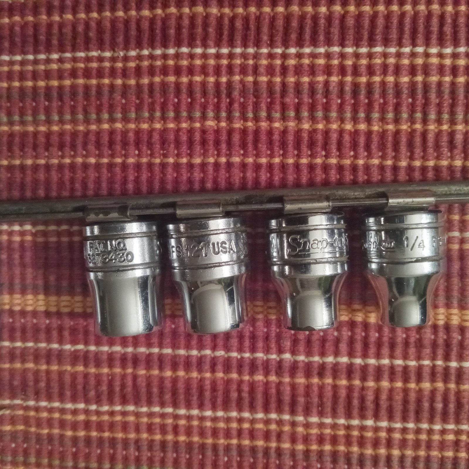 Snap On FS Series 3/8″ Drive Socket Set 6 Point 1/4″ To 7/8″ Missing 1/2″