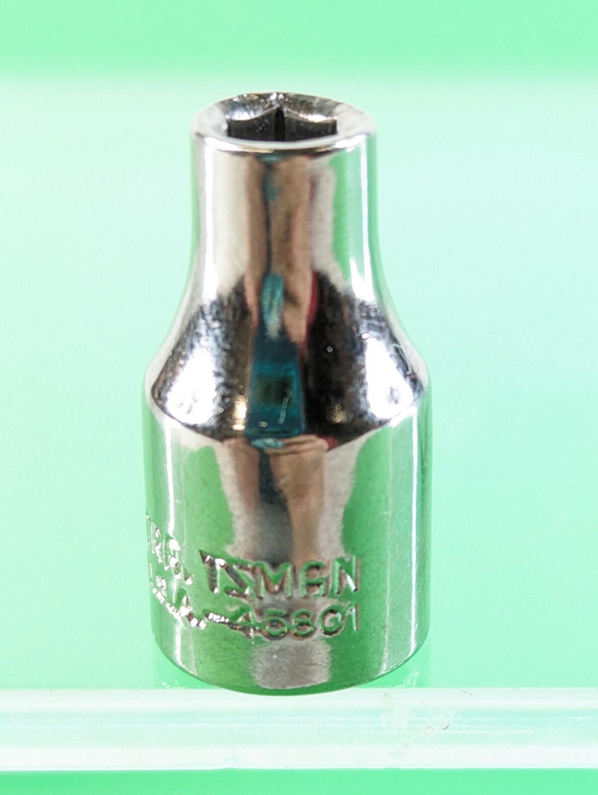 Craftsman USA 1/4in Drive 5/32 Socket 6 Point Shallow Chrome Vintage 45801