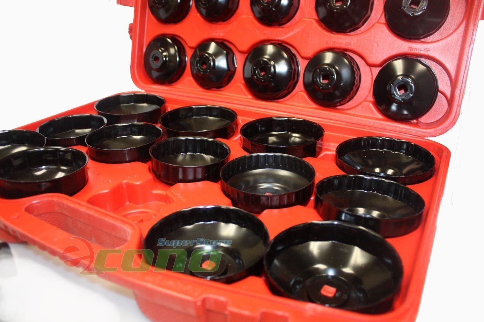 30pcs Oil Filter Cap Wrench Cup Socket Tool Set Mercedes BMW VW Audi Volvo Ford