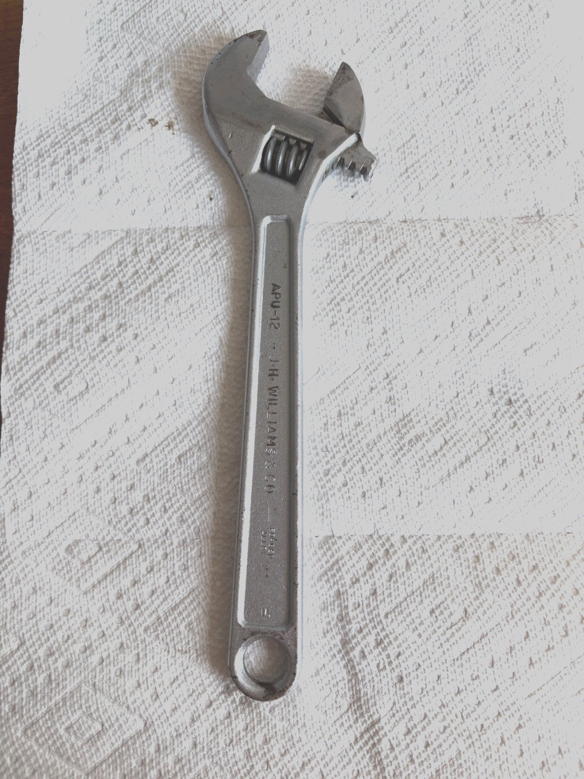 JH Williams 12 adjustable wrench