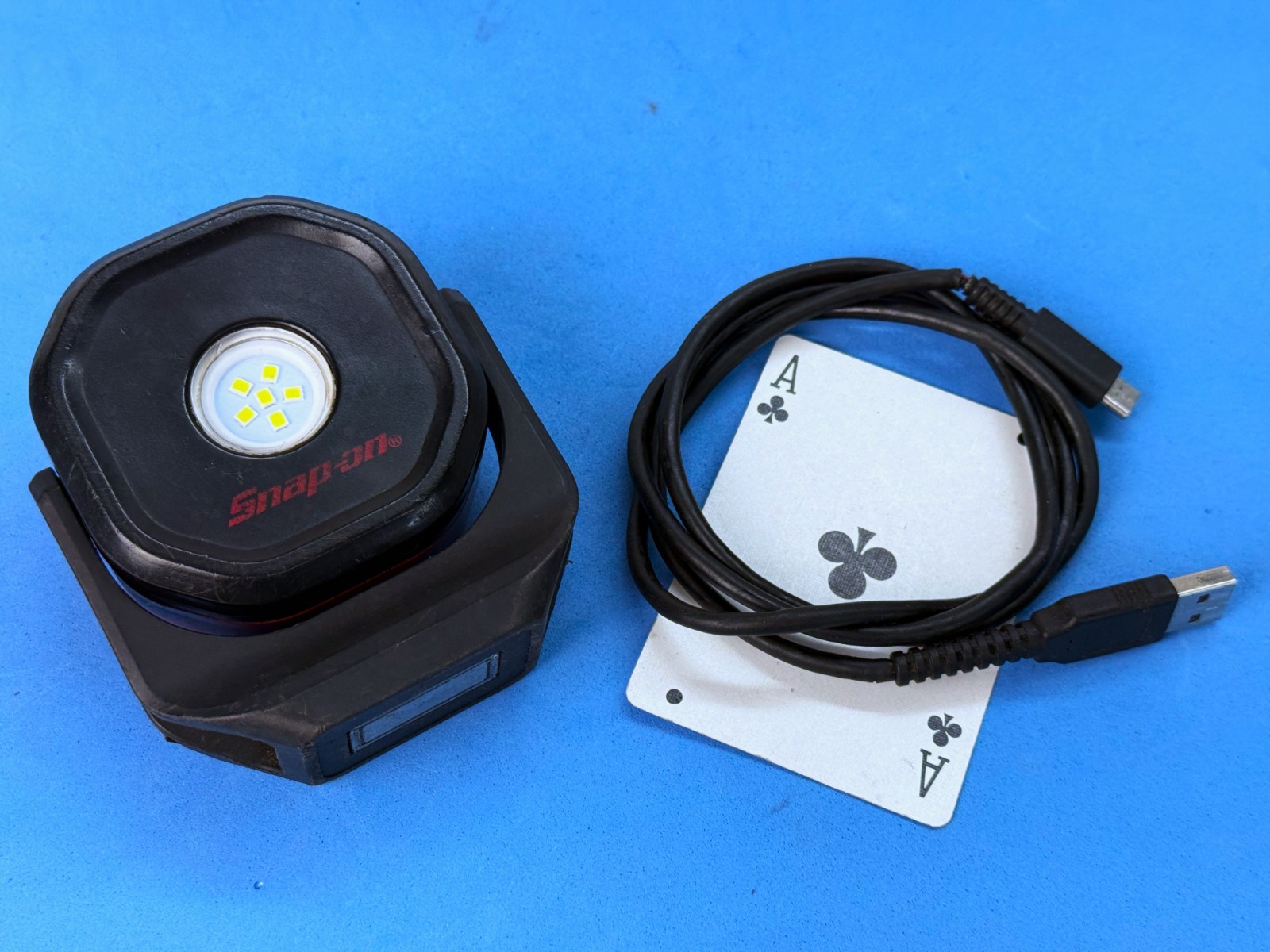 Snap on LED 545 Lumen PROJECT LIGHT Mag-Base Work Light Flashlight ABS ECPRB042M