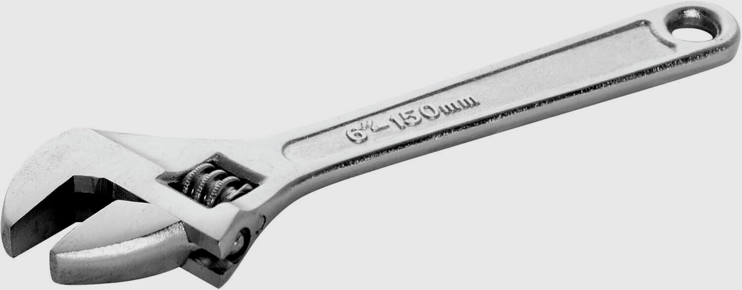 Performance Tool W6C Adjustable Wrench 6 Inch Heat Treated Steel New