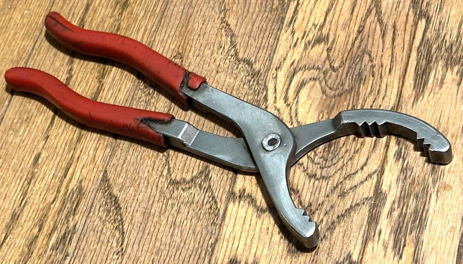 🇺🇸 VIM Tools USA Oil Fuel Filter PVC Pipe 10.5” Long Gripping Pliers Red Grip