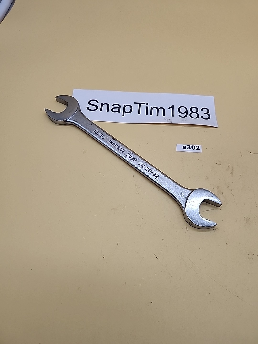 Thorsen 3025 13/16″ -25/32″ SAE Chrome Open End Wrench USA