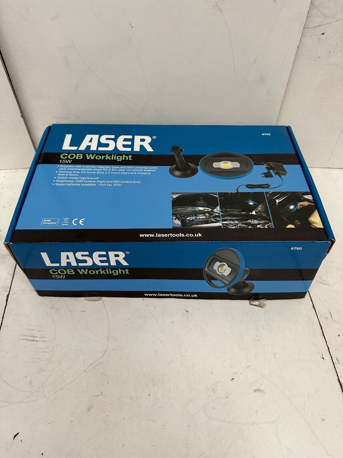 Laser 6760 COB Worklight 15w FREE UK NEXT DAY DELIVERY VAT INCLUSIVE