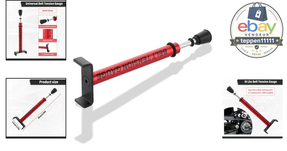 Belt Tension Gauge Adjustable 10 Lbs Drive Belt Tensioner Tool