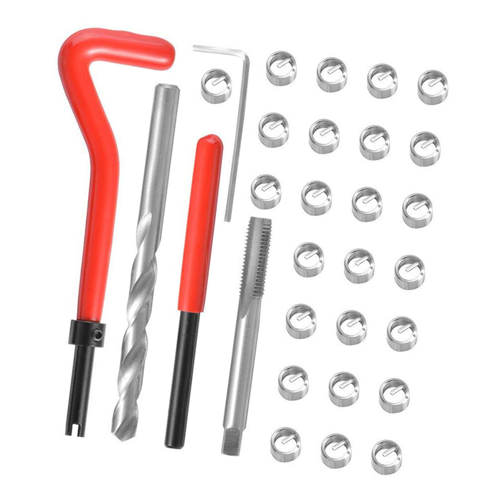 30Pcs Metric Thread Insert Kit M7 M9 M11 Car Coil Tool H7C5