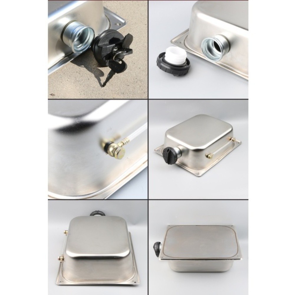 For Outdoor Storage 6L Fuel Tank Lockable Fuel Canister Anti Theft Feature