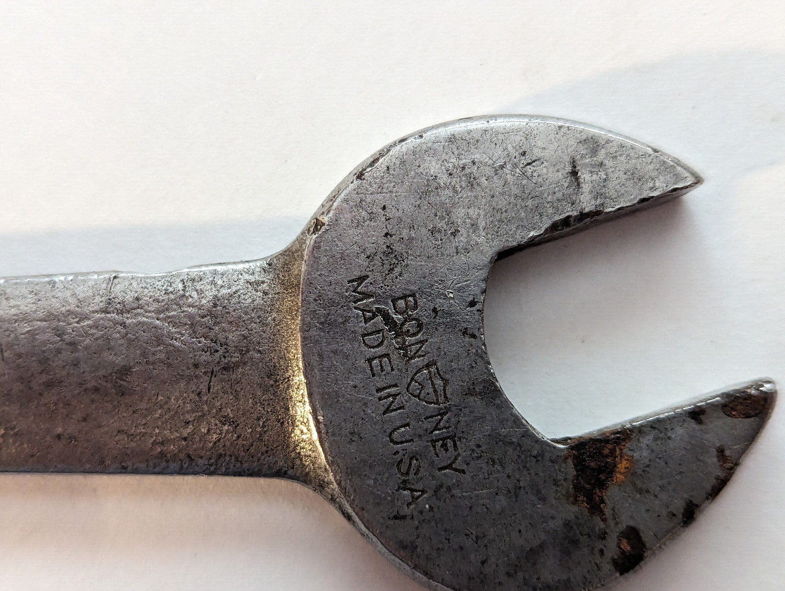 Vintage Bonney open end Wrench 9/16” 5/8” # 1727 Chrome Vanadium USA