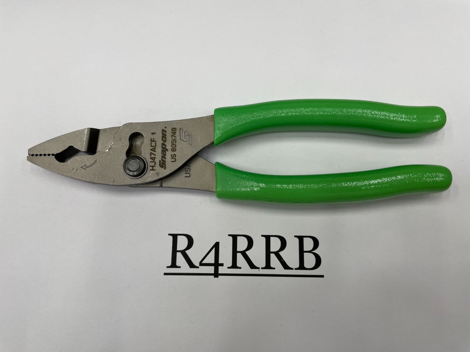 Snap-on Tools USA NEW STYLE GREEN Soft Grip 8″ Flank Jaw Pliers HJ47ACFG