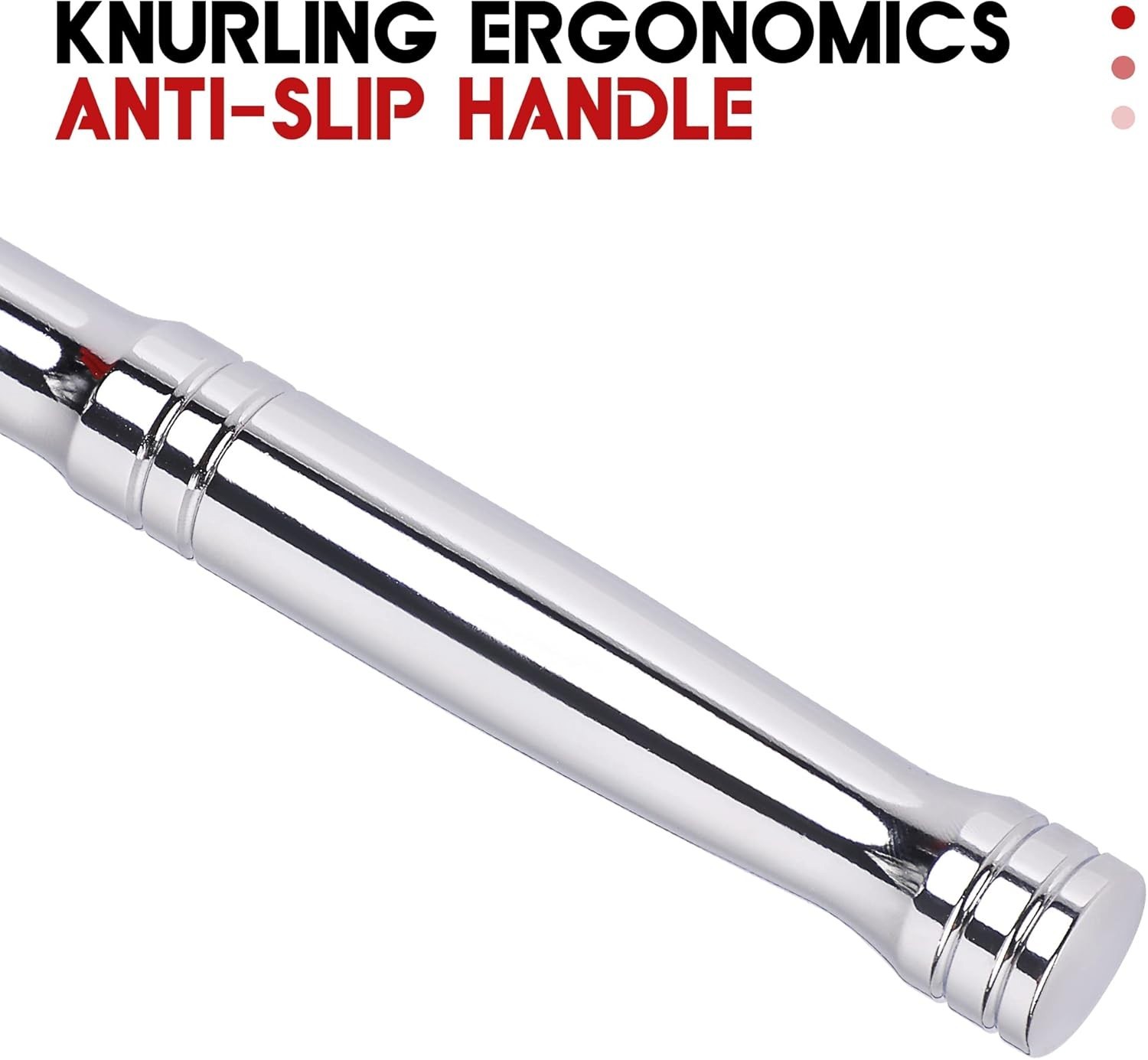 24» Long Chrome Steel 1/2-Inch Ratchet Wrench – Quick-Release, Non-Slip Handle